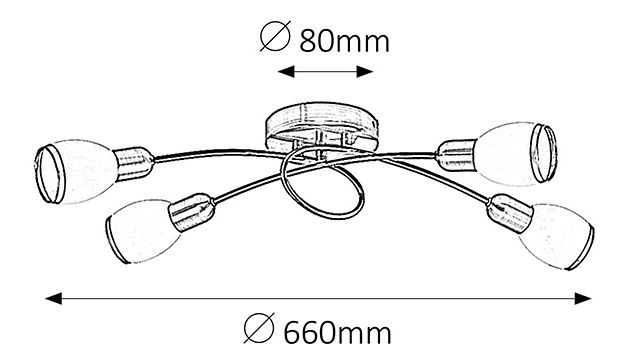 Bodové svítidlo Elite 5973 (bronzová)