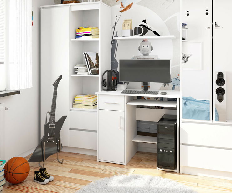 PC stolek Jaloms (bílá)