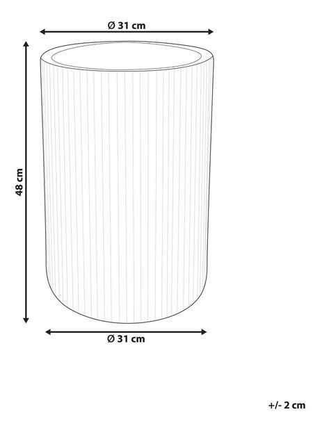 Květináč ⌀ 30 cm Eanty (černá)