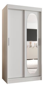 Šatní skříň 100 cm Ronny (bílá)