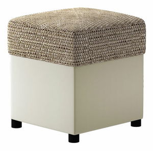 Taburet 35x35 cm Ron Typ 03 (hnědá + šedá)