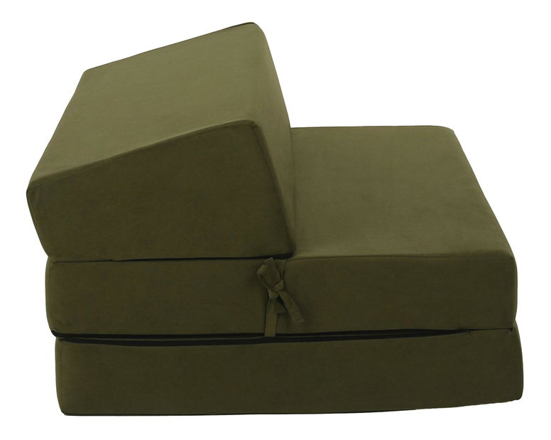 Rozkládací křeslo Viajado (olivová)