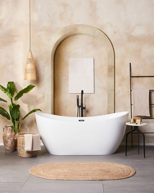 Příruční stolek Tirzah (bílá)