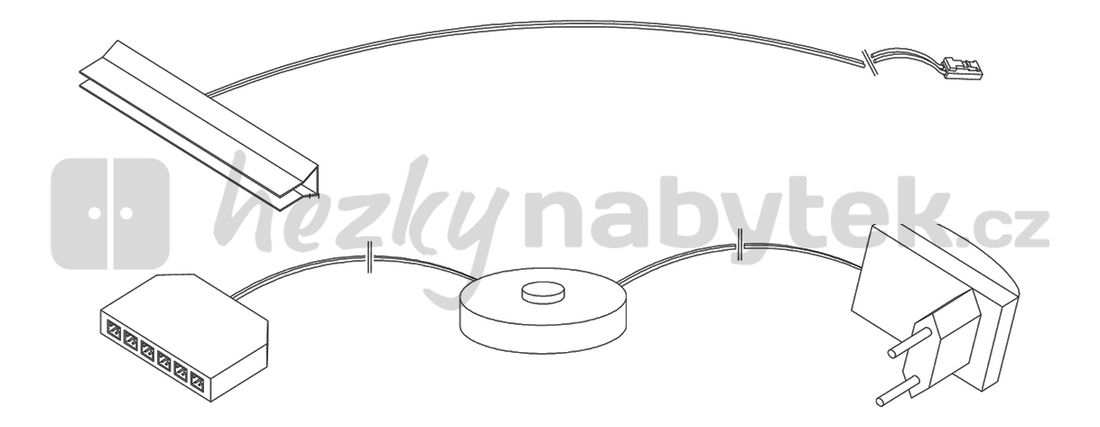 Osvětlení k obývací stěně Augsburg LED 4