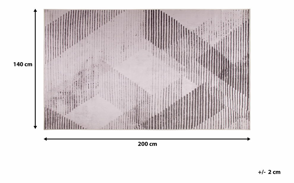 Koberec 200 cm Kelas (růžová)