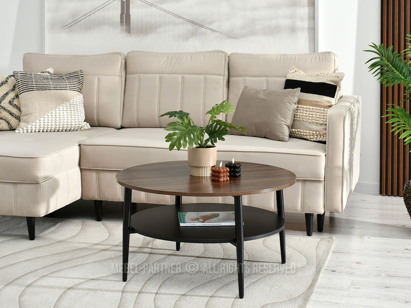 Konferenční stolek Randolf Xl (ořech + černá)