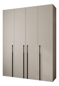 Šatní skříň 190 cm Carmela 50-3 (kašmír + černá)