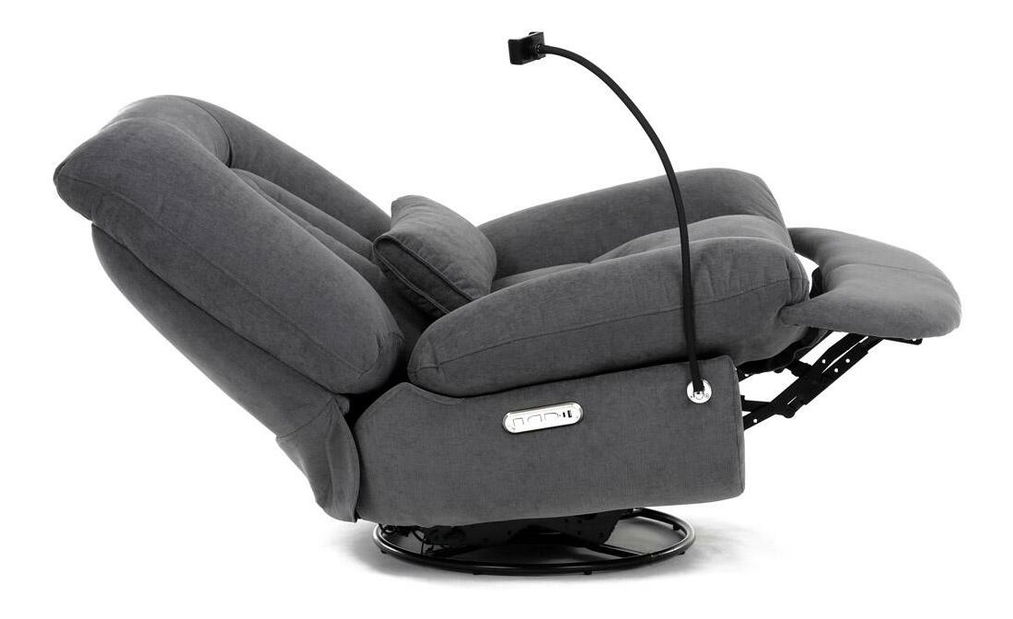 Polohovací křeslo Teniente (šedá)