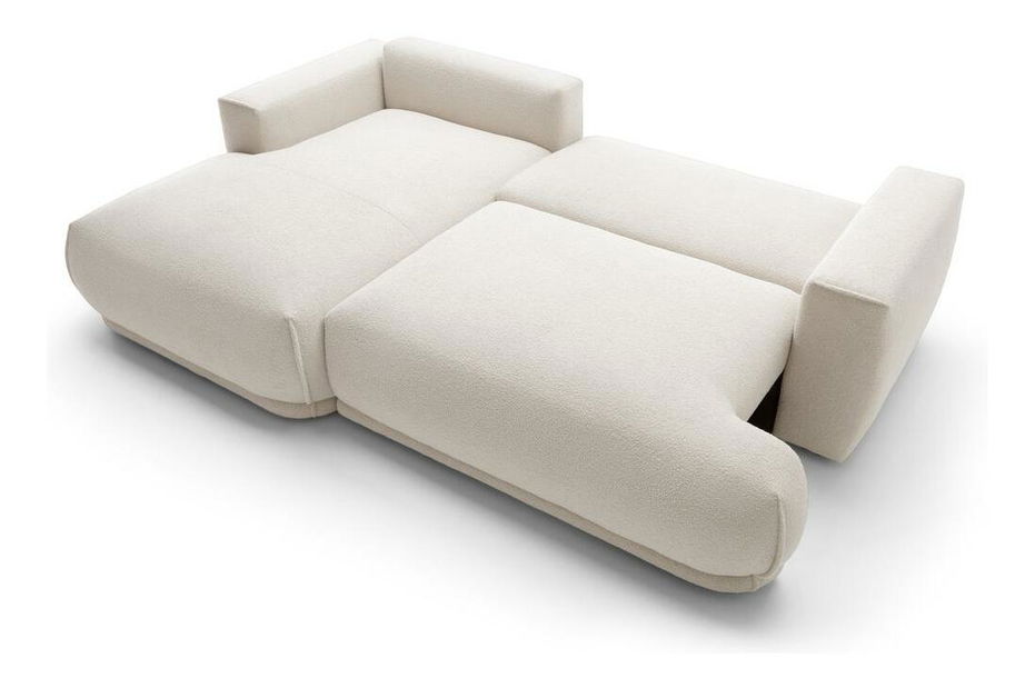 Rohová sedací souprava Dita mini (L) (krémová + černá)