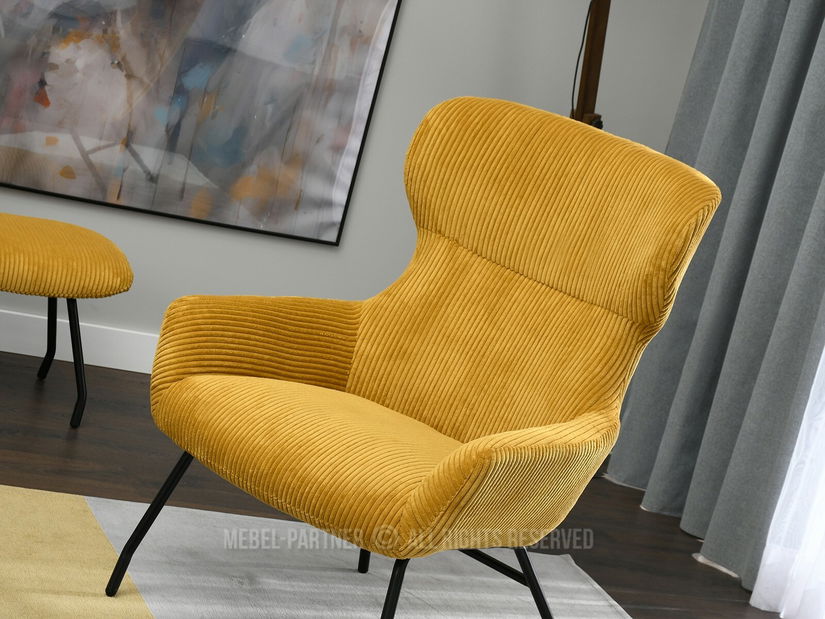 Křeslo Condor (med + černá)