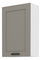 Horní kuchyňská skříňka Lucid 60 G 90 1F (claygrey + bílá)