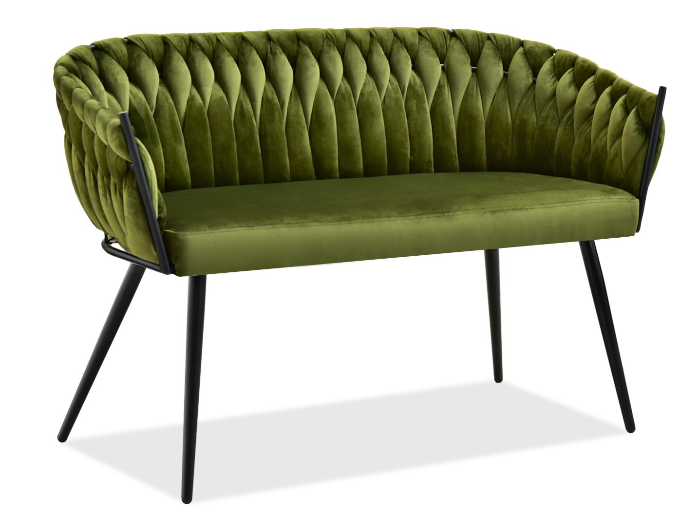 Pohovka dvousedačka Radio (zelená + černá)