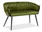 Pohovka dvousedačka Radio (zelená + černá)