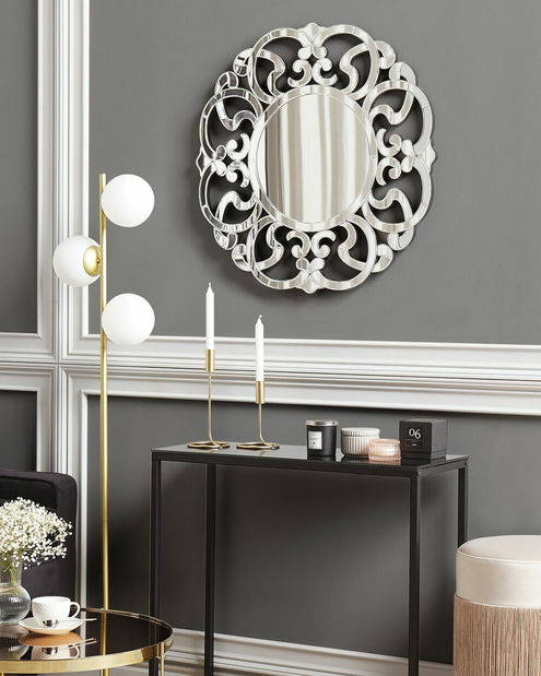 Nástěnné zrcadlo Morza (stříbrná)