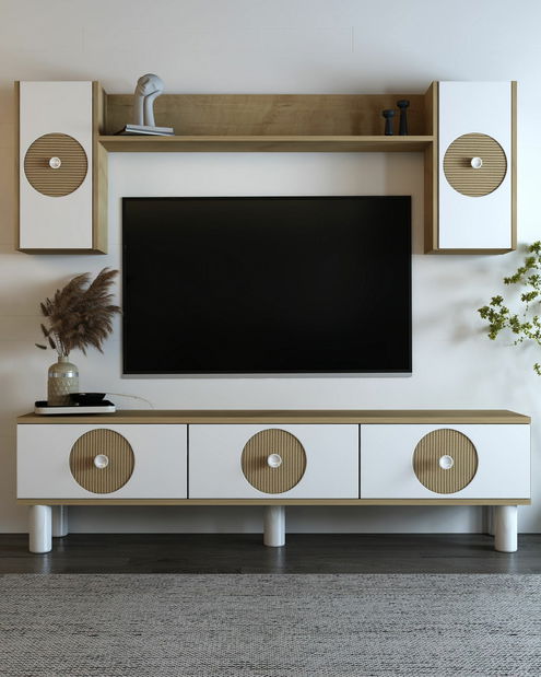 Obývací stěna Dentialo (dub hazeran)