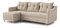 Rohová sedací souprava Lou (L) (světlobéžová)