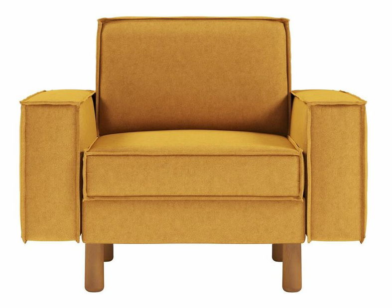 Křeslo Spary 1 (lososová + ořech)