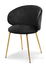 Židle Carmen (černá + zlatá)