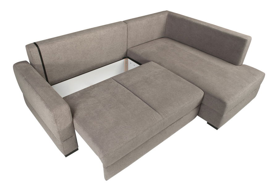 Rohová sedací souprava BRW Alan II Lux 3DL.REC šedobéžová (P) *výprodej