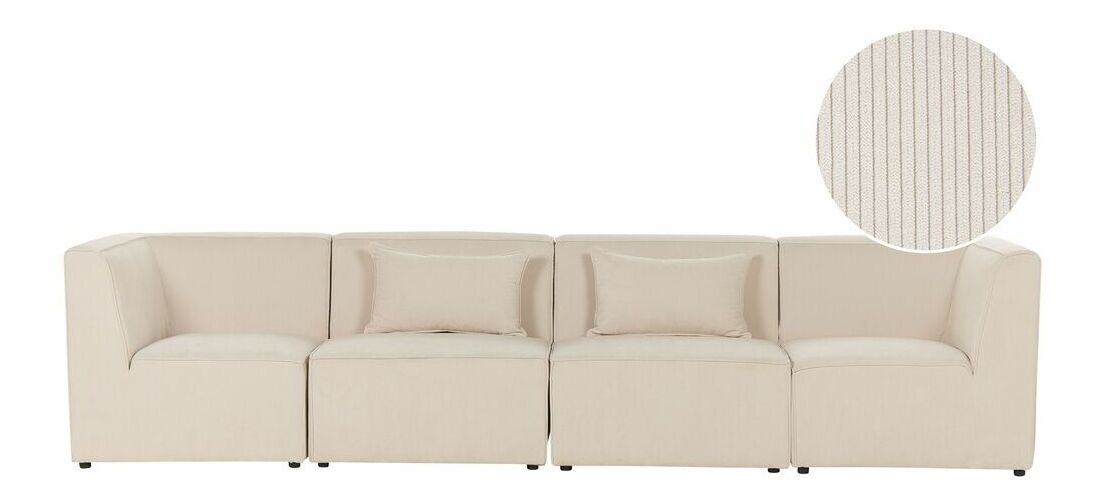 Pohovka čtyřsedačka Lemia (béžová)