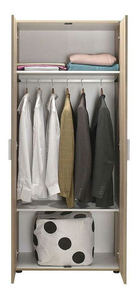 Šatní skříň Ginevra (ořech světlý)