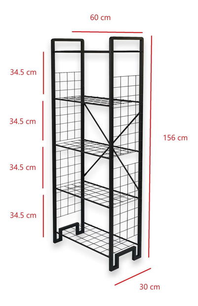 Regál Bipoba (černá)