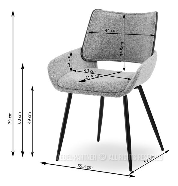 Židle Glen K (béžová + černá)