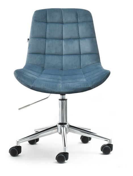 Židle Eleanor (modrá + chromová)