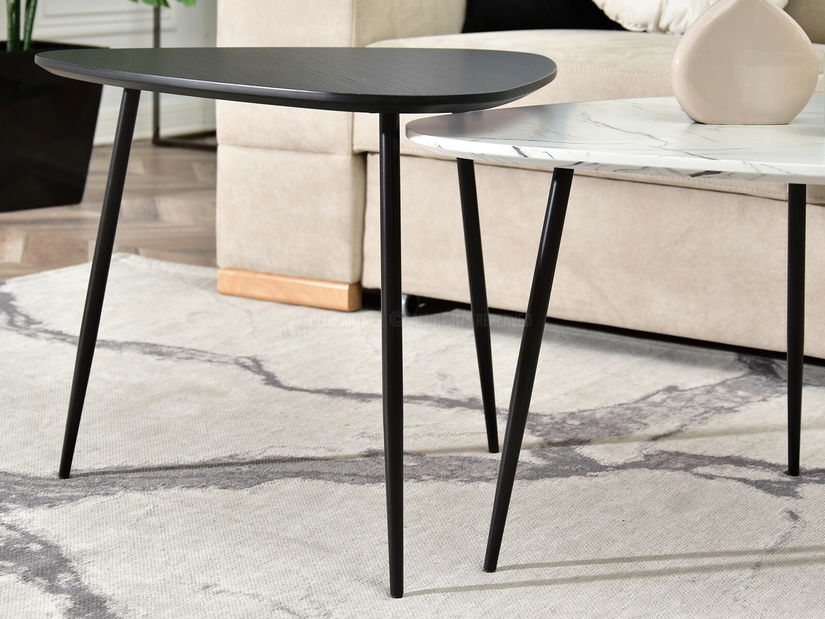 Konferenční stolek Rossi Zest Xl (bílá + černá)