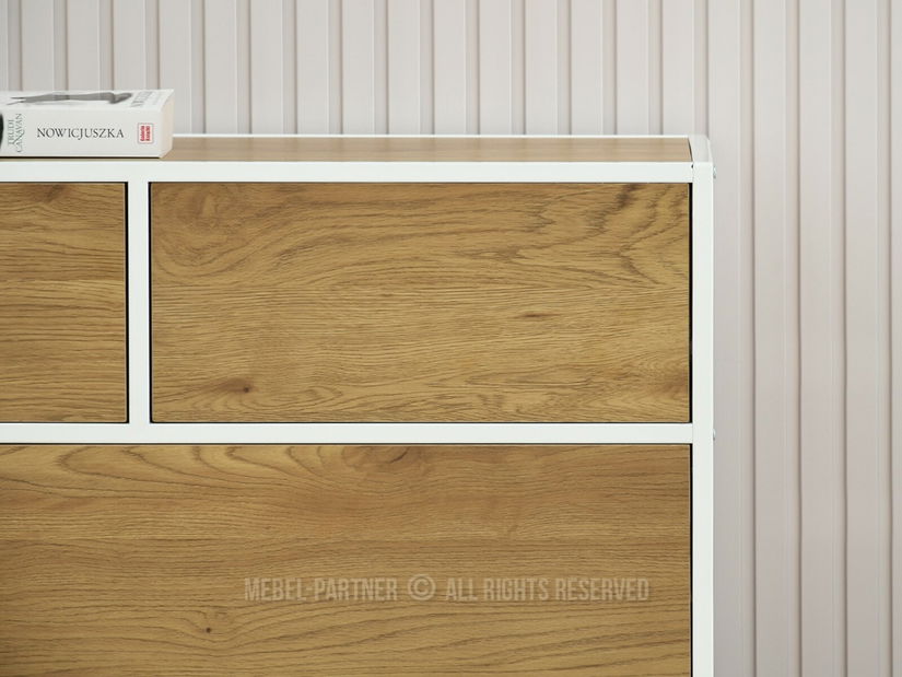 Komoda Soren Kom (dub + bílá)