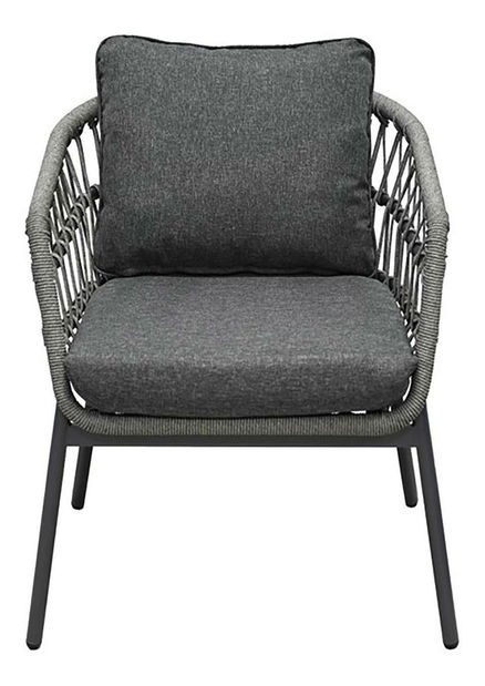 Zahradní sestava Artefactos (antracit + tmavě šedá) (pro 4 osoby)