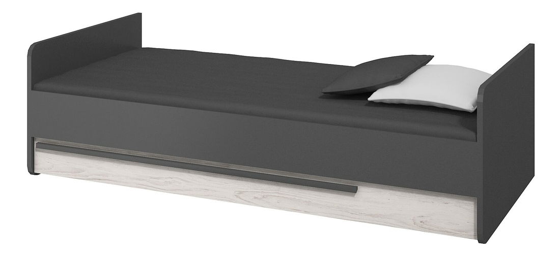 Jednolůžková postel 90 cm Trent (s roštem a matrací)