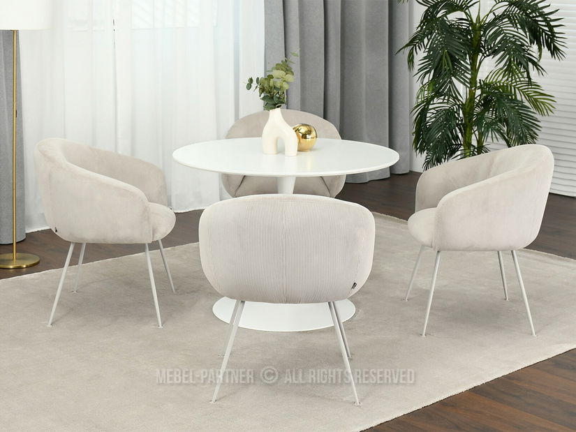 Židle Mildo (béžová + šedá)