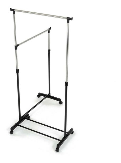 Věšák na kolečkách Galan (černá)