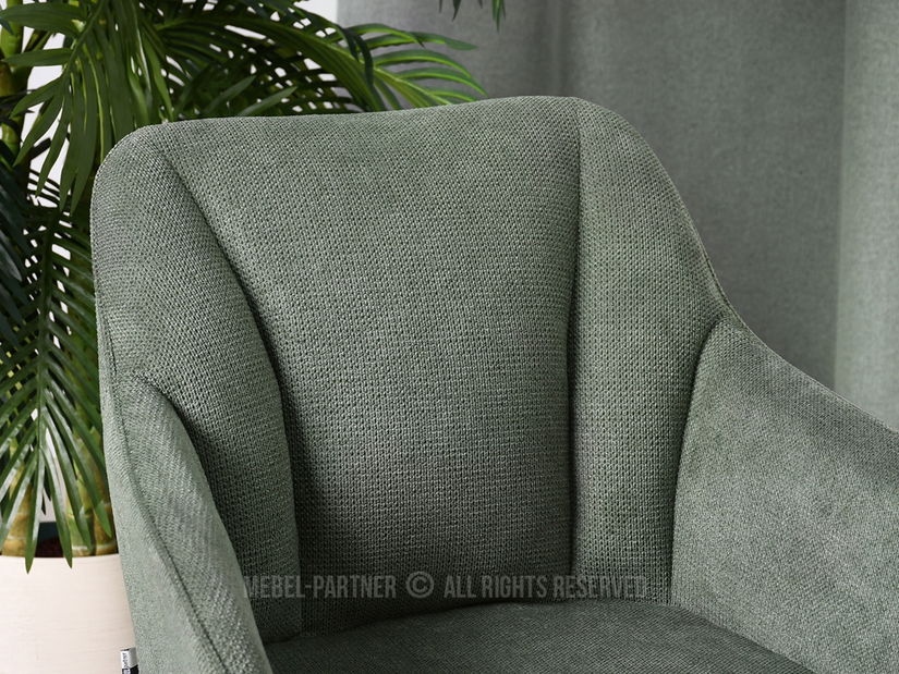 Židle Bonita (zelená + chromová)