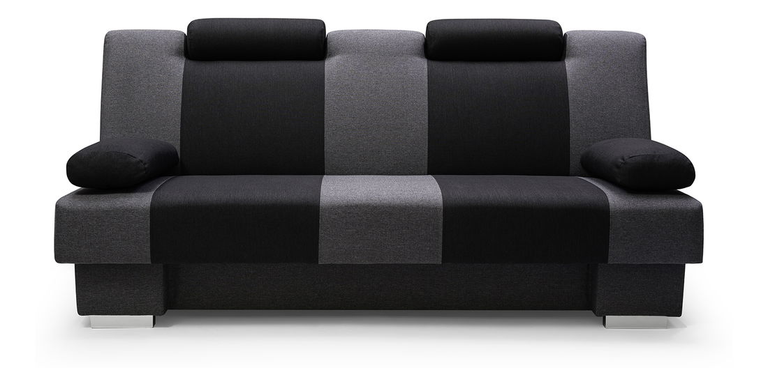 Pohovka Adrian (tmavě šedá + černá)