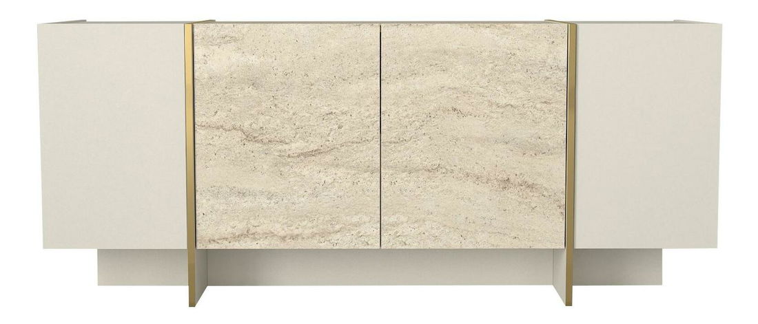 Skříňka Veya 4 (travertin + písková)