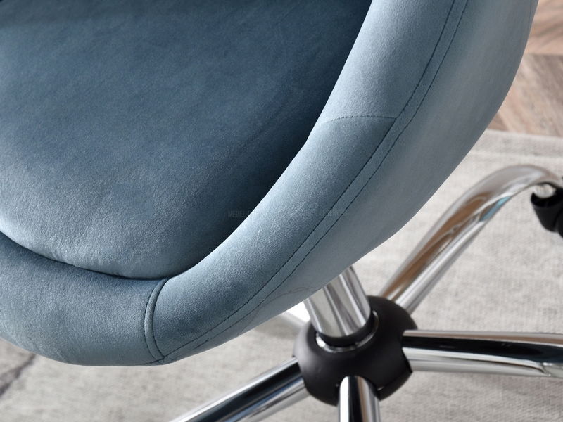 Křeslo Lush 4 (modrá + chromová)