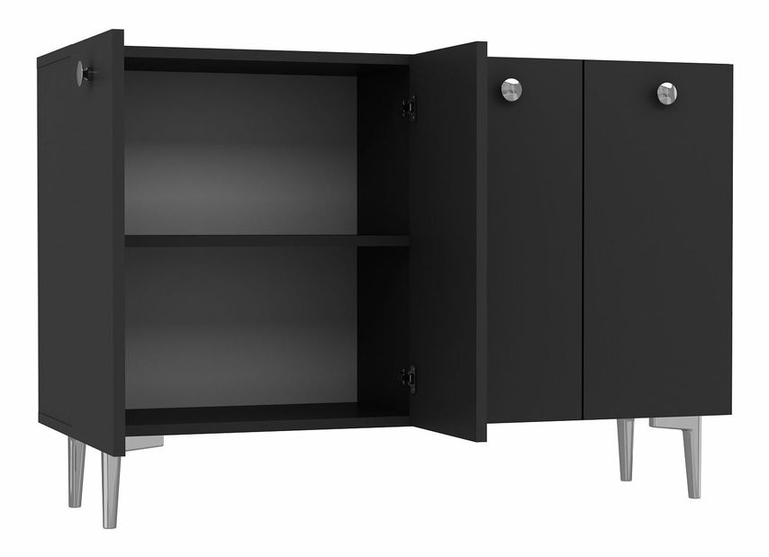 Skříňka Betí 1 (bílá + černá)