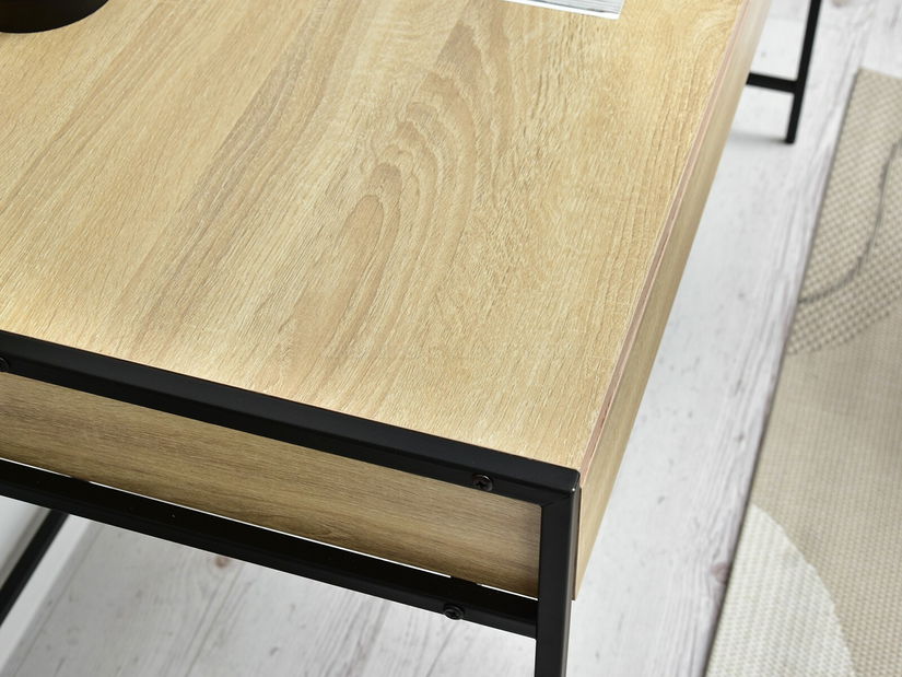 PC stolek Unica (sonoma + černá)