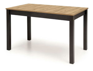 Rozkládací jídelní stůl Tentempies (dub craft zlatý + černá) (pro 4-6 osob)