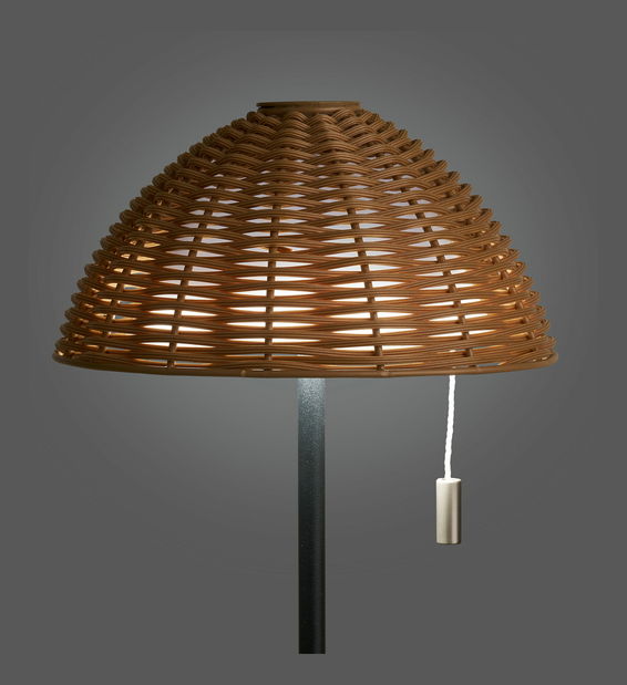Stolní lampa Woleria (přírodní + černá)