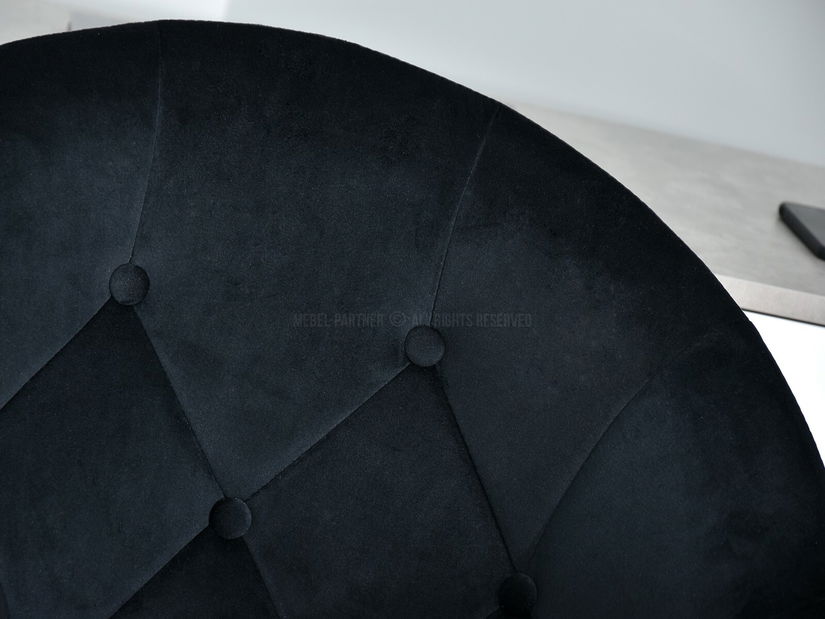 Křeslo Lush 3 (černá + chromová)