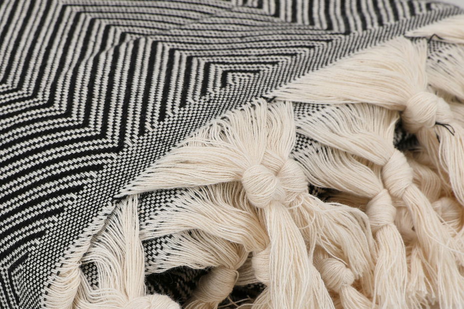 Potah na pohovku 200 x 140 cm Trendy (černá + bílá)