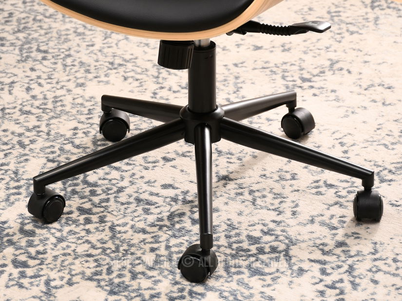 Křeslo Duckie (dub černý + černá)