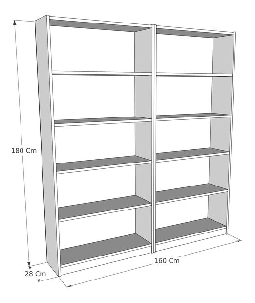 Regál Bing (dřevo hitit)