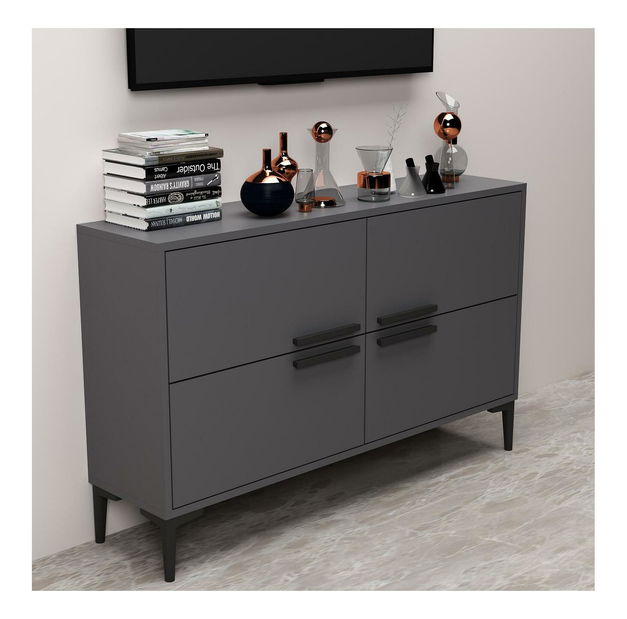 TV stolek/skříňka Kipobu (antracit)