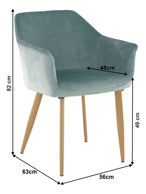 Křeslo Orlen (mentolová)