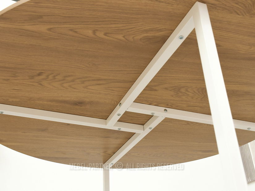 Jídelní stůl Bird (dub + bílá)