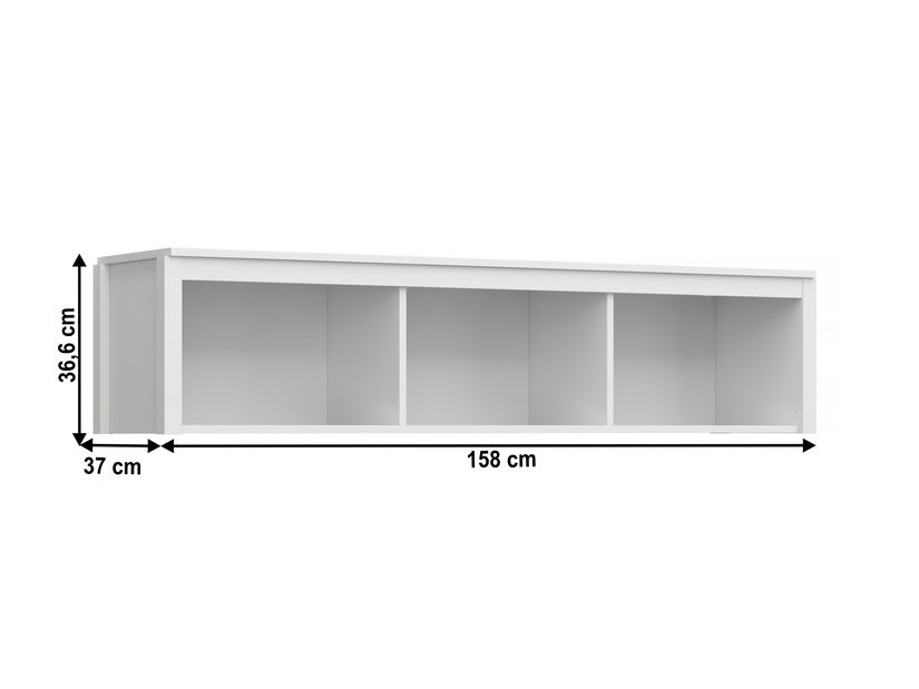 Závěsný regál Otis 160 (bílá)